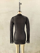 Bodycon Dress with Zipper Detail