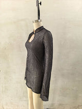 Bodycon Dress with Zipper Detail