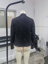 Elegant Sequin Blazer Jacket
