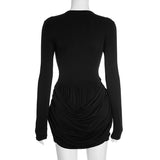 Bodycon Dress with Button Details