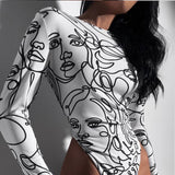 Artistic Long Sleeve Jumpsuit