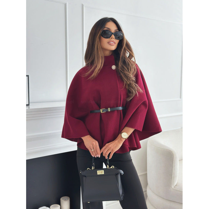 Elegant Cape with Belt