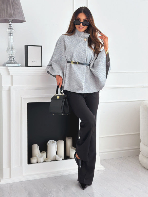 Elegant Cape with Belt