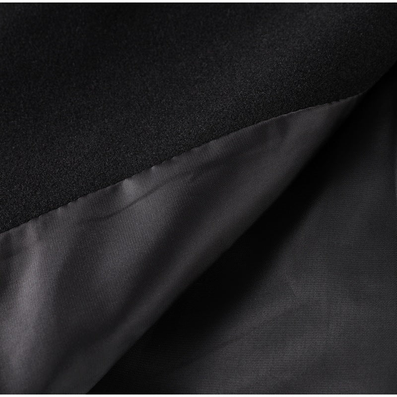 Classic Black Button-Up Coat