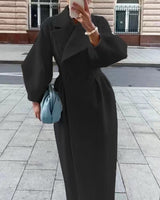 Trench Coat with High Slit