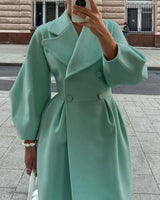 Trench Coat with High Slit
