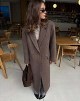 Elegant Brown Oversized Coat