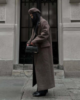 Elegant Brown Oversized Coat