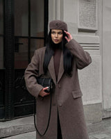 Elegant Brown Oversized Coat
