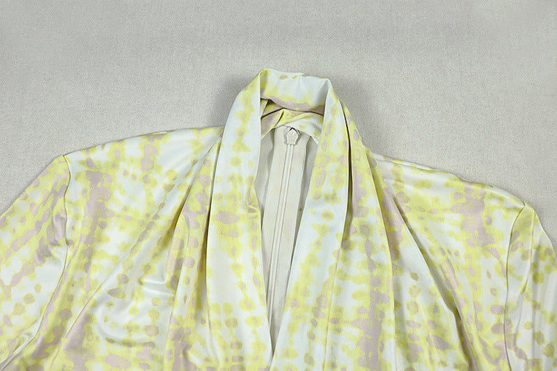 Checkered Jumpsuit with Deep V Neck