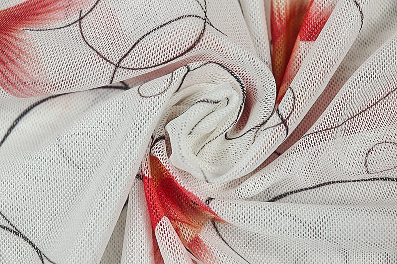 Elegant Floral Ruffle Dress