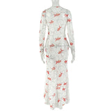 Elegant Floral Ruffle Dress