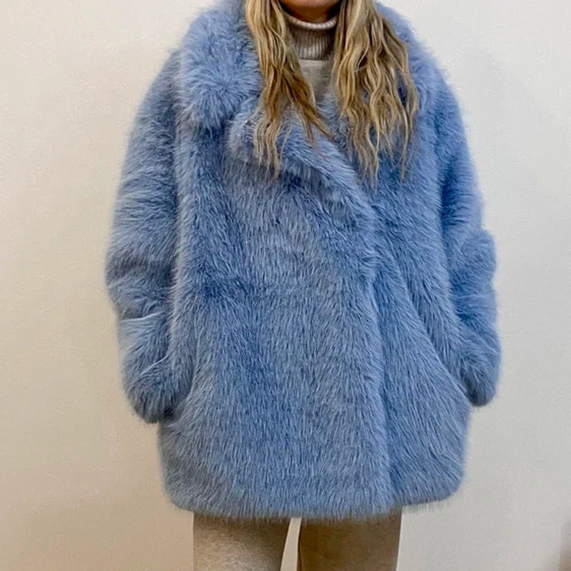 Faux Fur Oversized Coat
