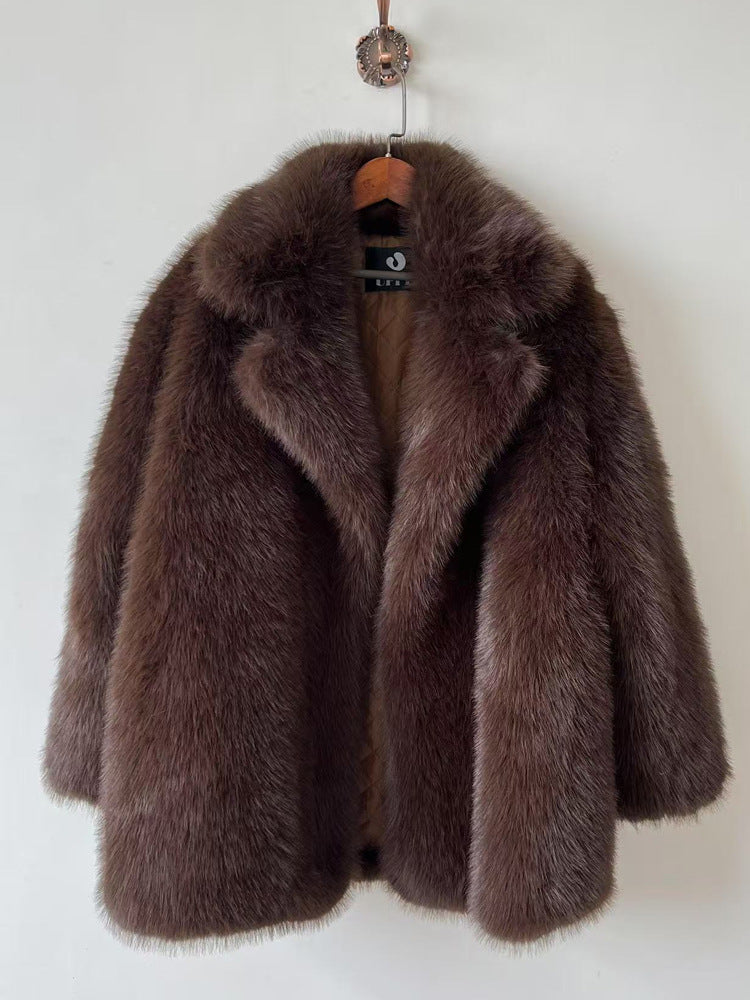 Faux Fur Oversized Coat