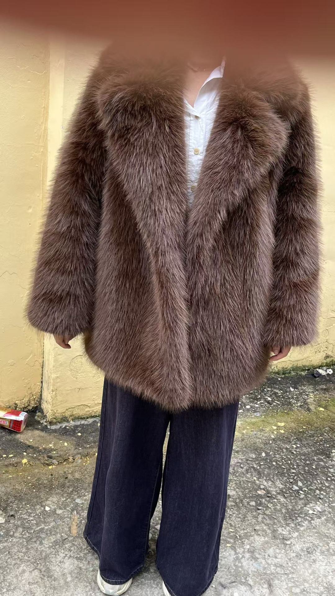 Faux Fur Oversized Coat