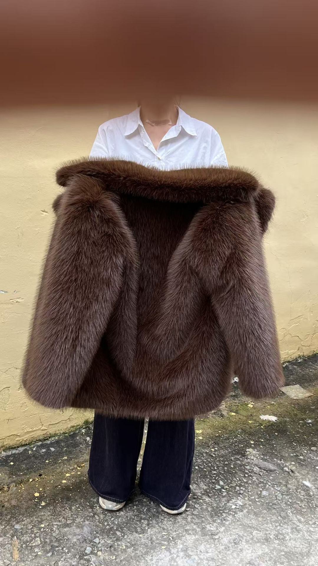 Faux Fur Oversized Coat