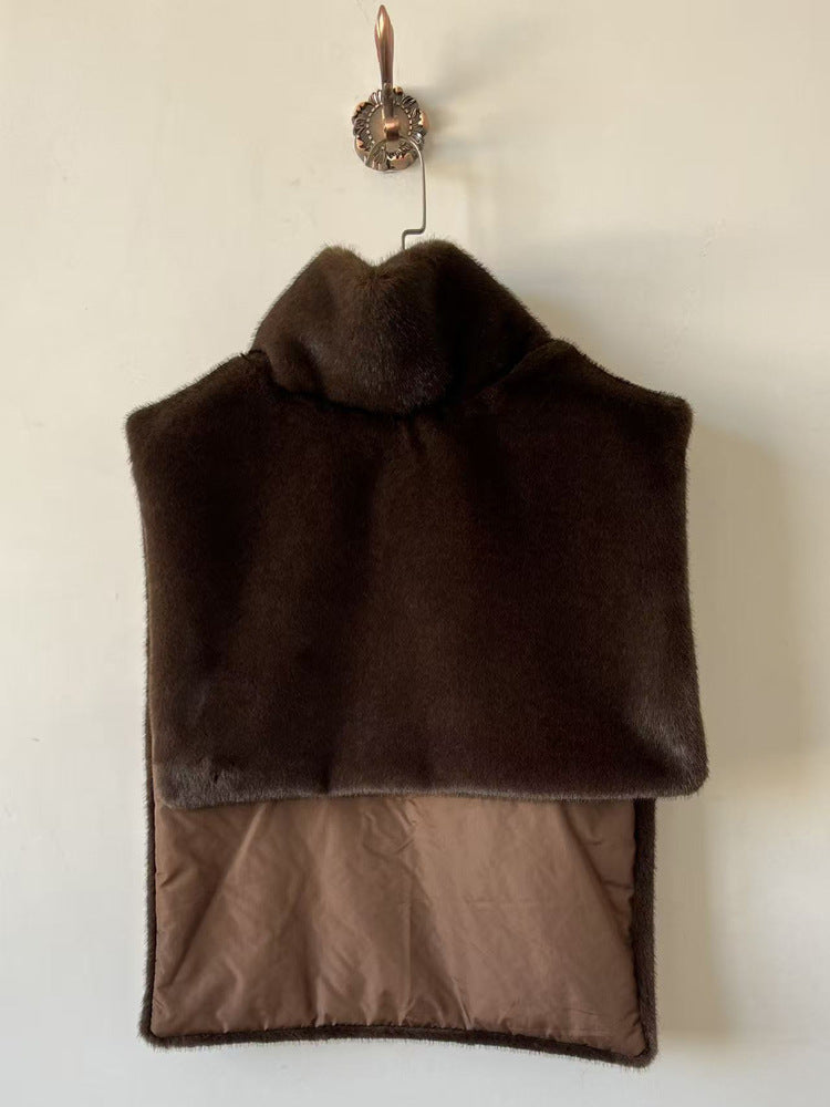 Luxurious Brown Fur Wrap