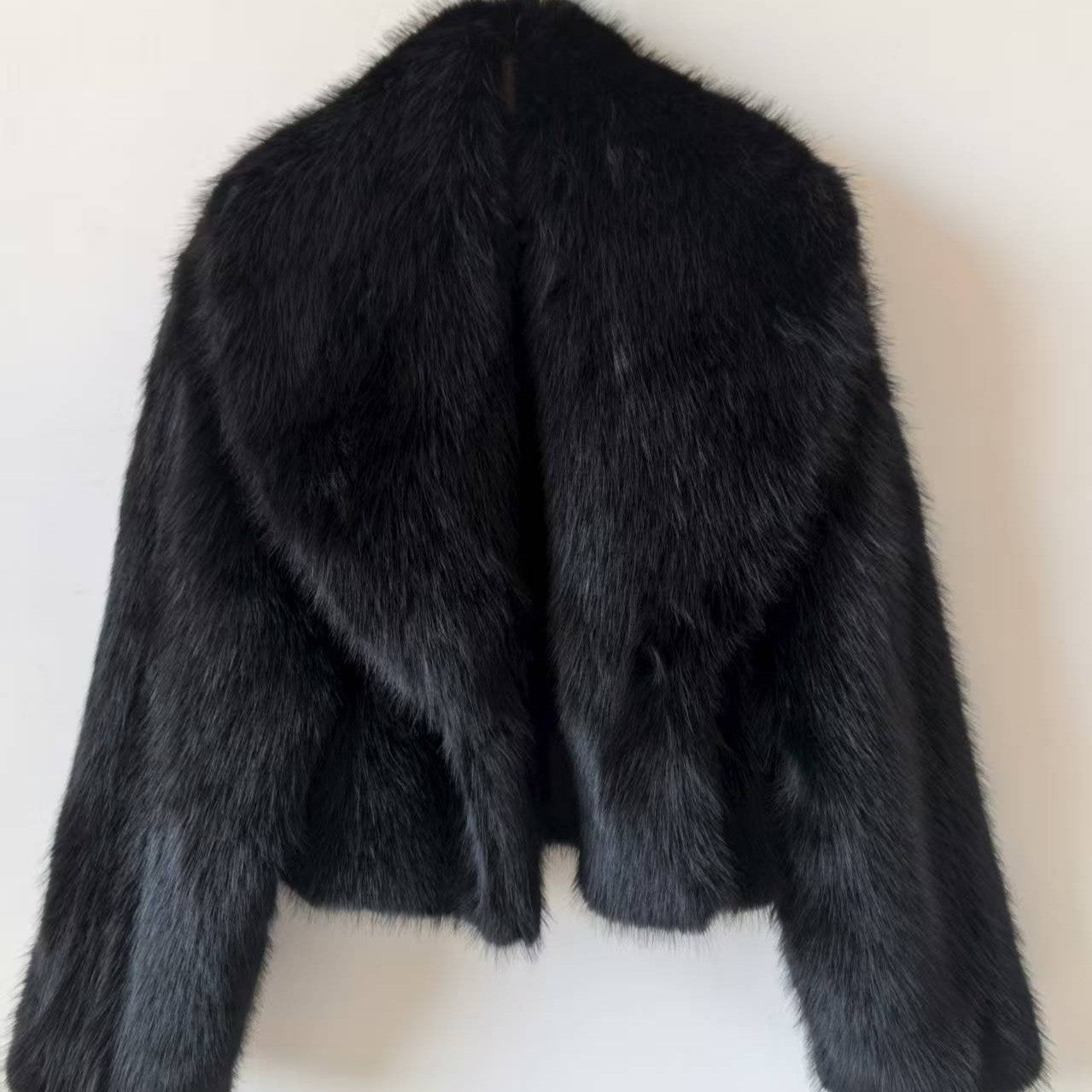 Elegant Black Fur Jacket