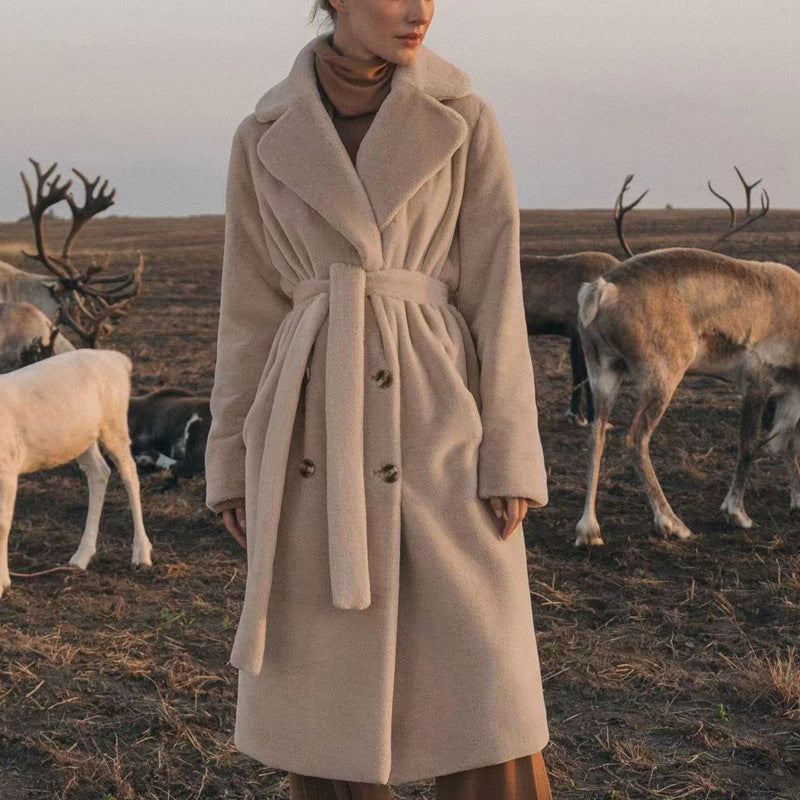 Elegant Belted Long Coat