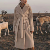 Elegant Belted Long Coat
