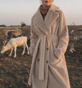 Elegant Belted Long Coat