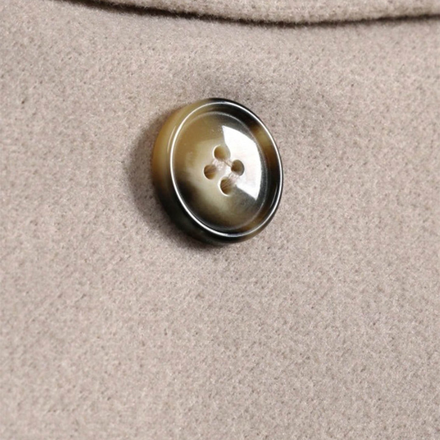 Classic Double-Breasted Long Coat