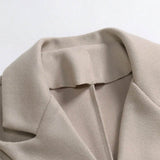 Classic Double-Breasted Long Coat