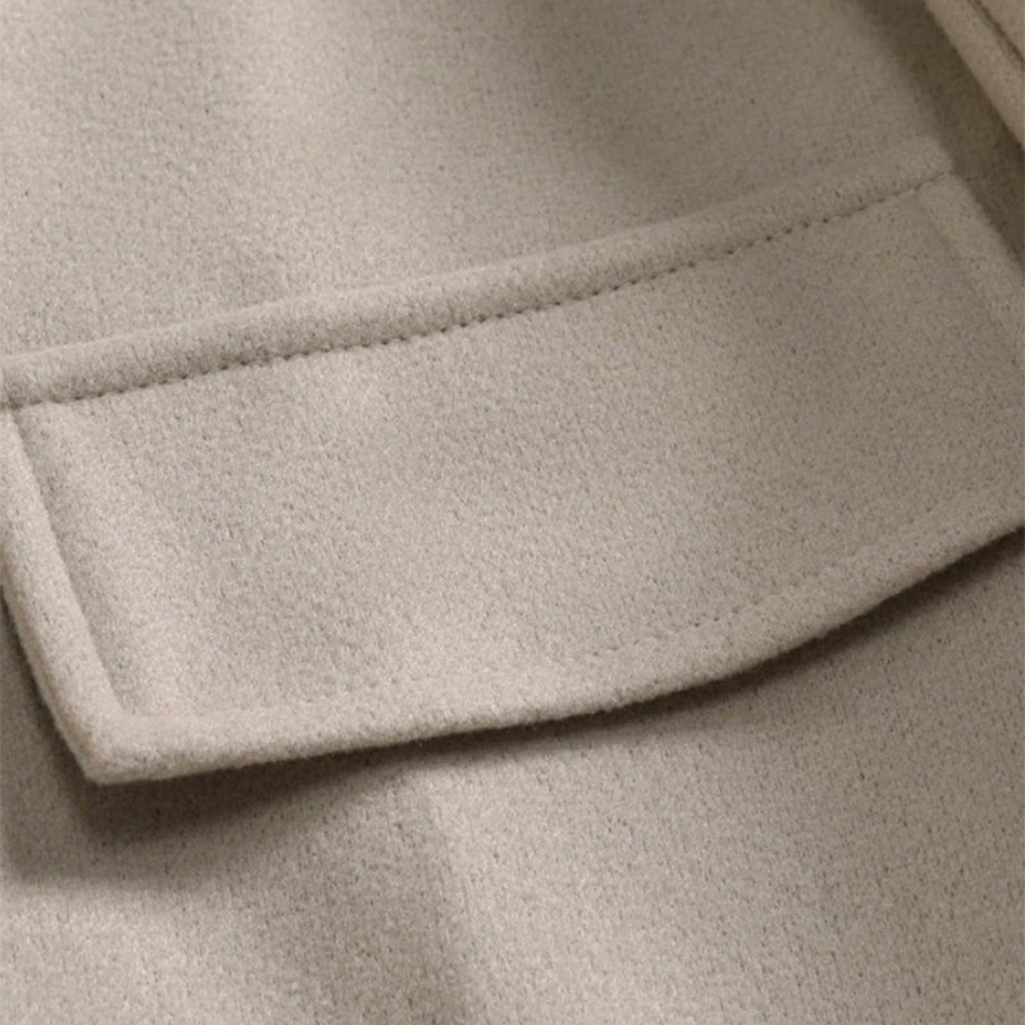 Classic Double-Breasted Long Coat