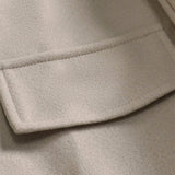 Classic Double-Breasted Long Coat