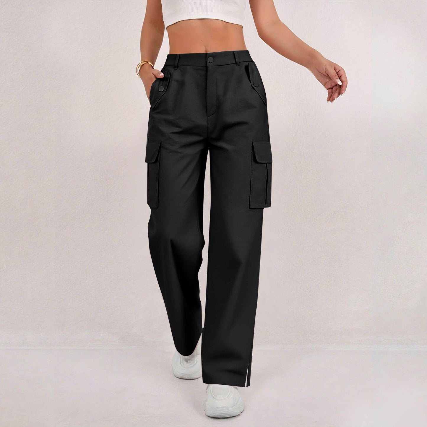 Cargo Wide-Leg Pants