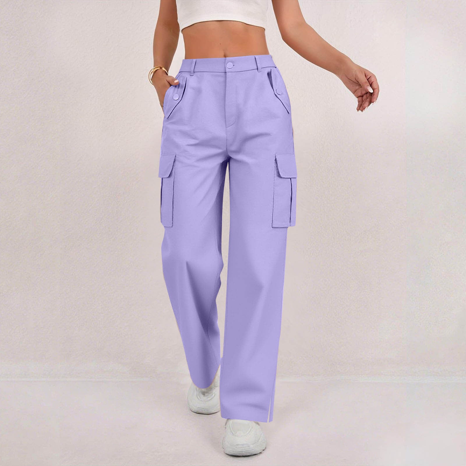 Cargo Wide-Leg Pants