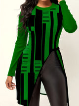 Modern Geometric Pattern Top