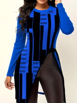 Modern Geometric Pattern Top