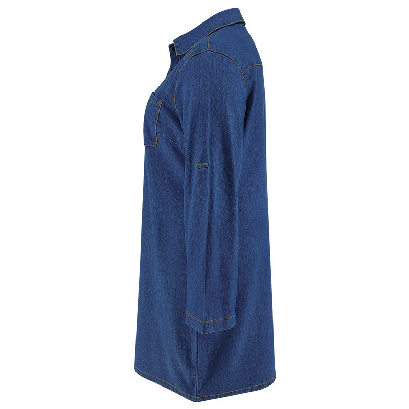 Casual Denim Shirt Dress
