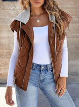 Quilted Sleeveless Vest Jacket