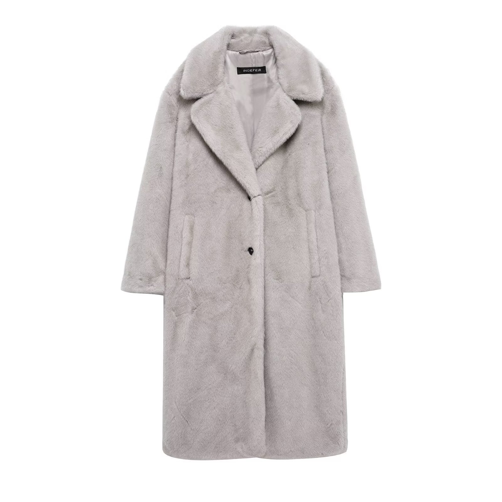 Luxurious Long Faux Fur Coat