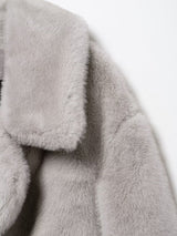 Luxurious Long Faux Fur Coat