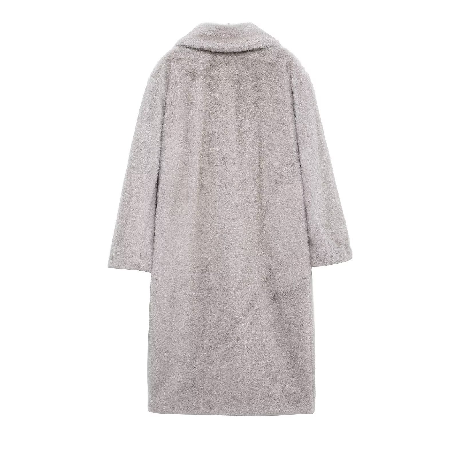 Luxurious Long Faux Fur Coat