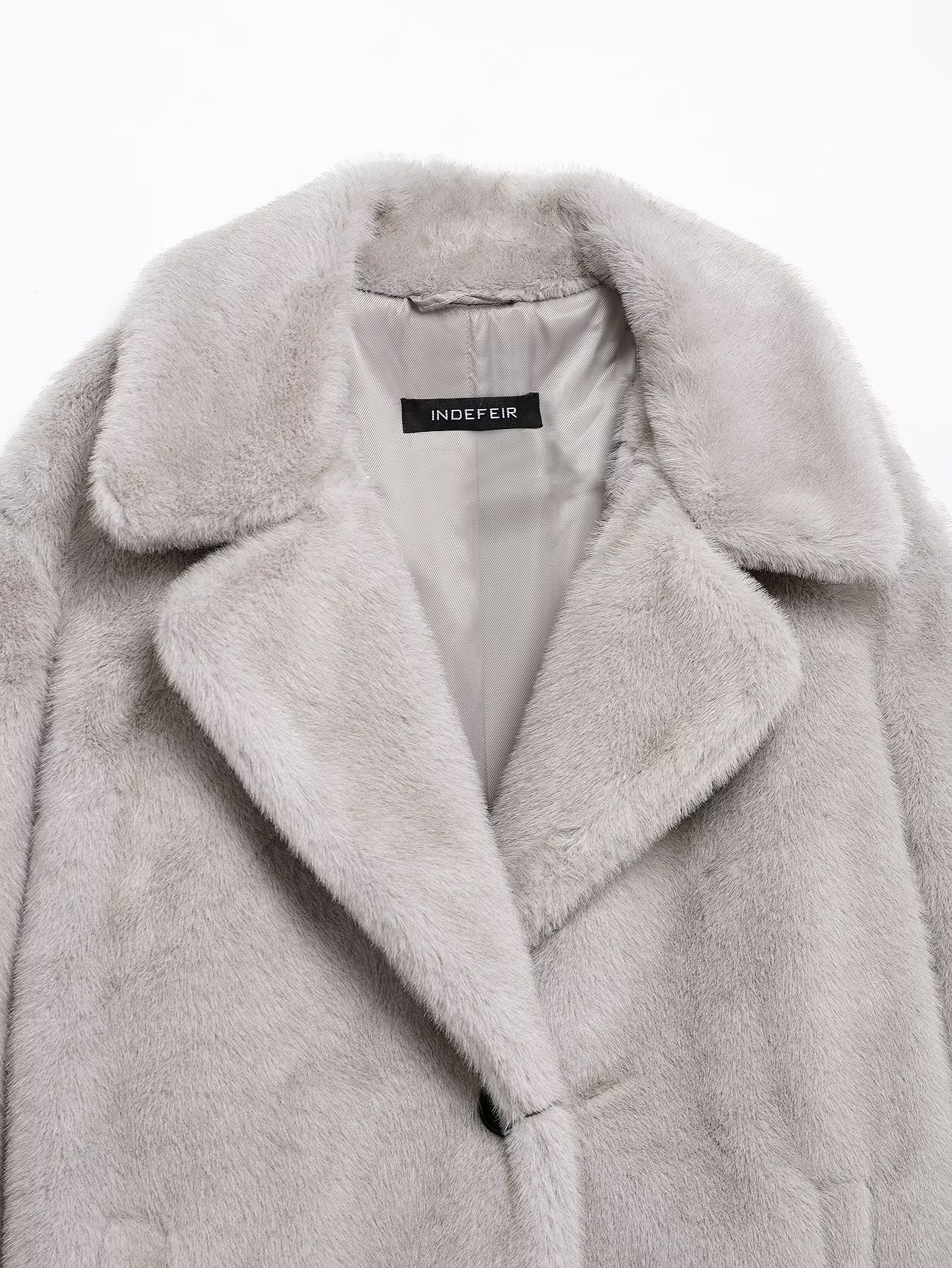Luxurious Long Faux Fur Coat