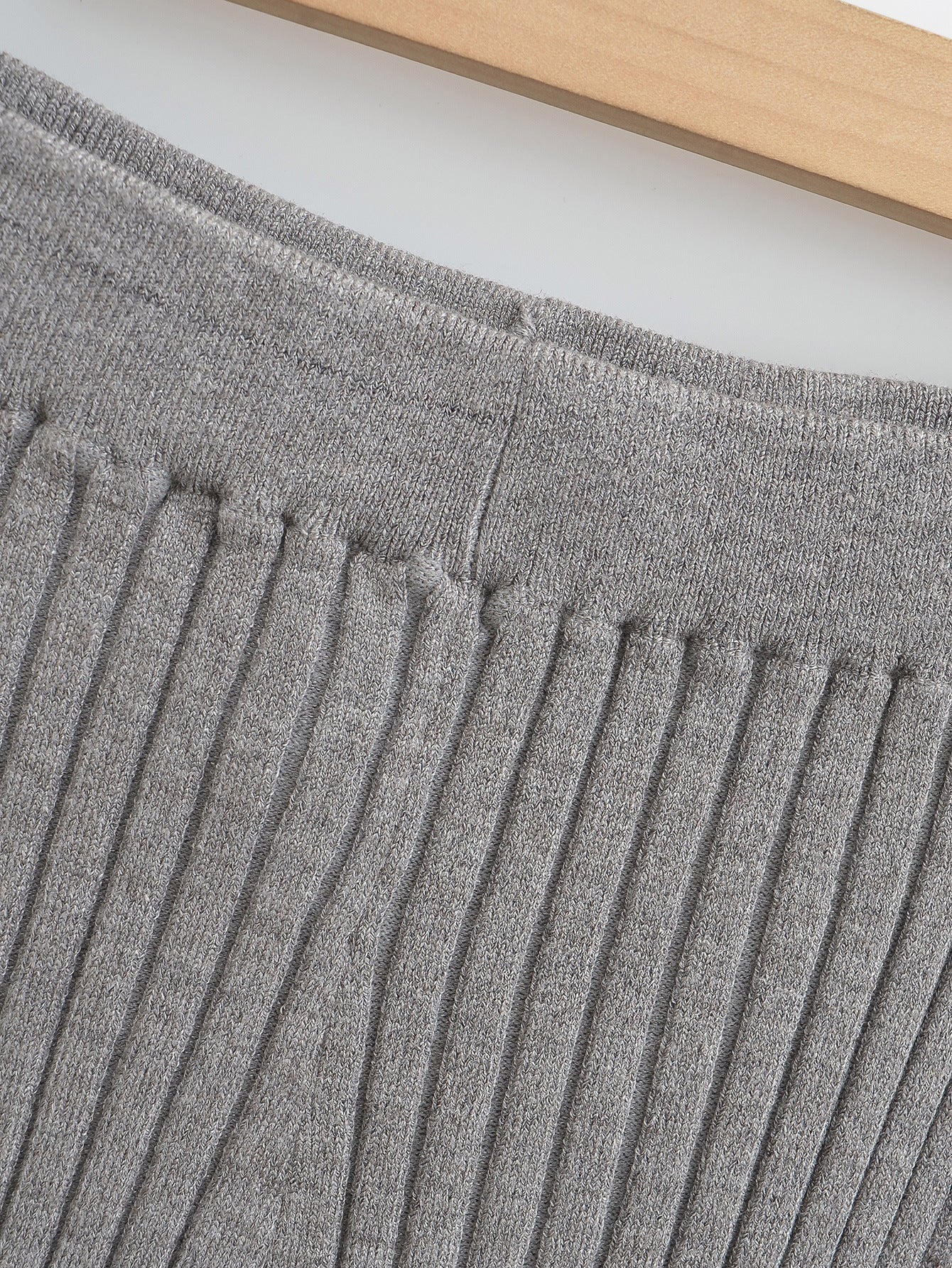 High-Waisted Pants with Flared Hem