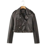 Classic Faux Leather Moto Jacket