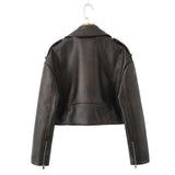 Classic Faux Leather Moto Jacket