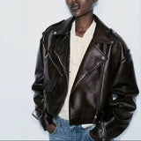 Classic Faux Leather Moto Jacket