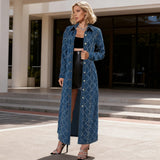 معطف جينز طويل أنيق