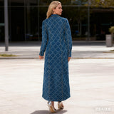 معطف جينز طويل أنيق