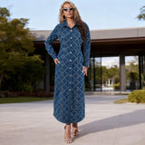 معطف جينز طويل أنيق