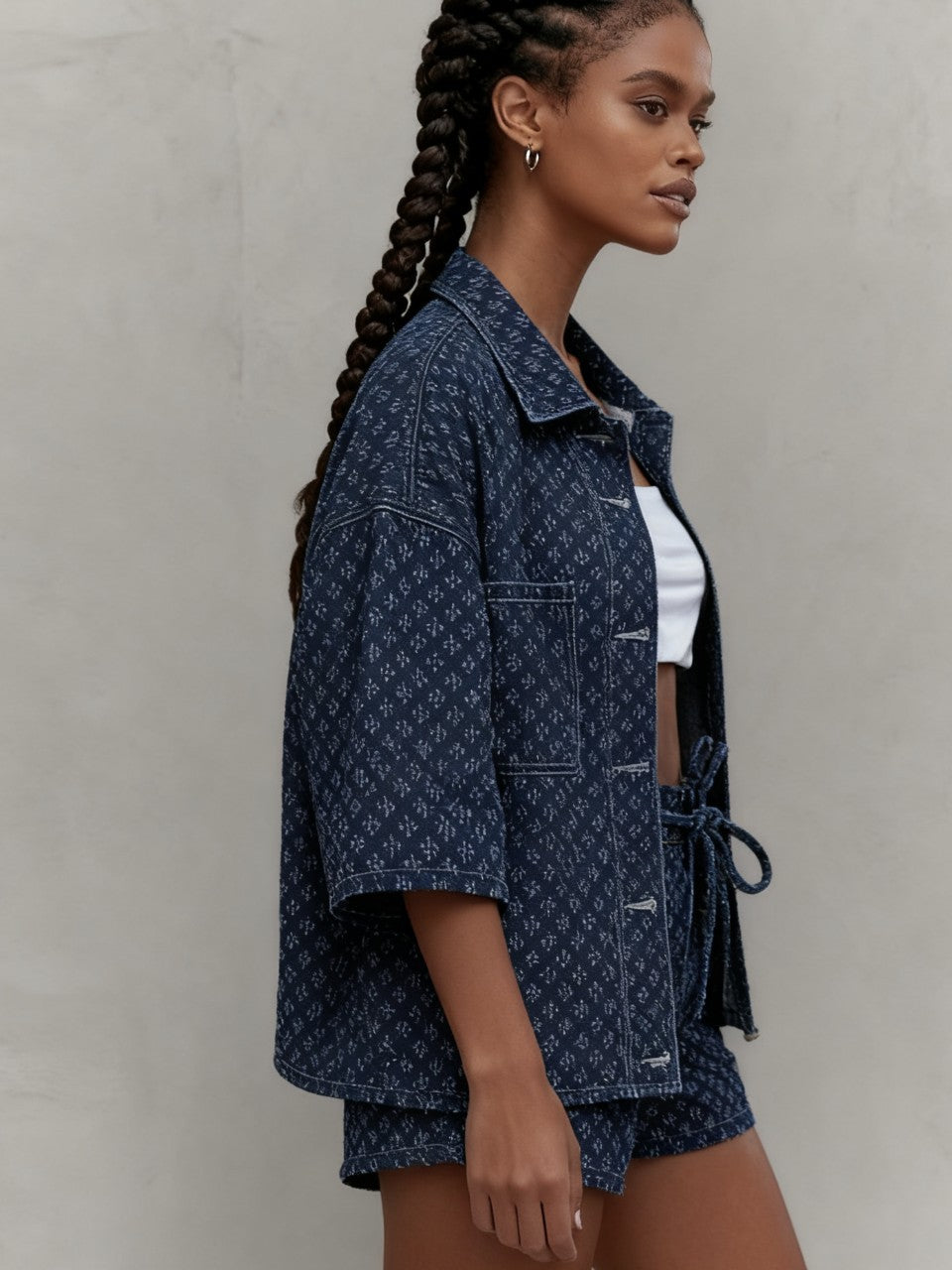 Oversized Jacket & Shorts Set