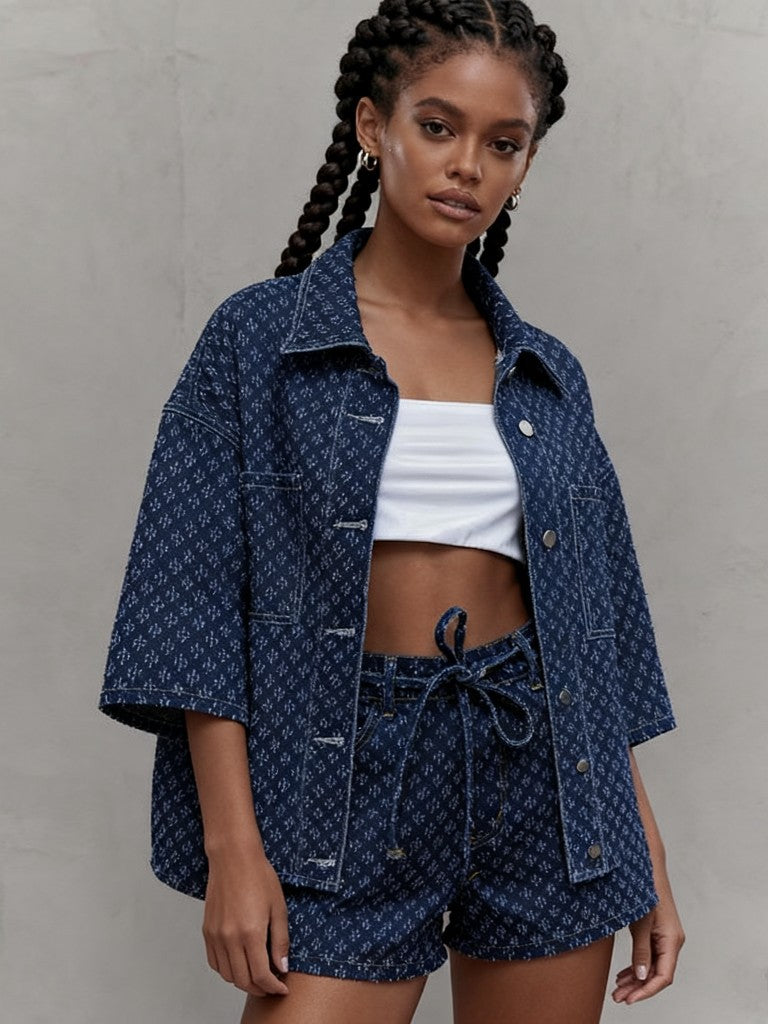 Oversized Jacket & Shorts Set