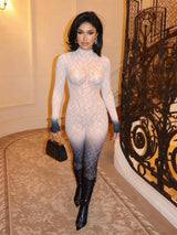 جمبسوت أنيق بنقش متدرج