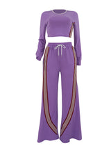 Athletic Tracksuit with White Stripes